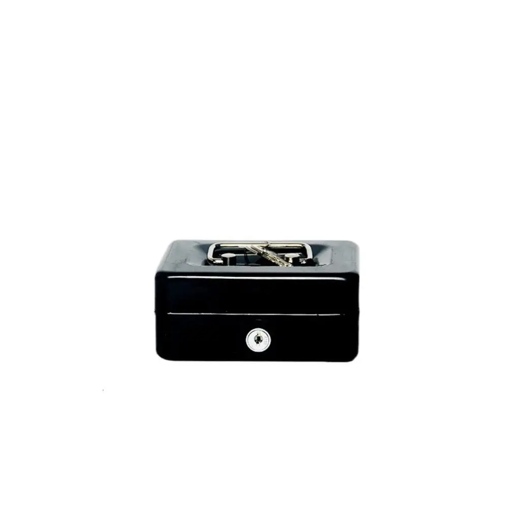 

Small/Large Locking Cash Box Double Layer Safe Lock Storage Box with Combination Lock with Tray Cover Metal Money Box Office