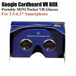 Portable MINI Pocket VR Glasses Virtual Reality Google Cardboard II Helmet DIY VR Box for 3.5-6.3