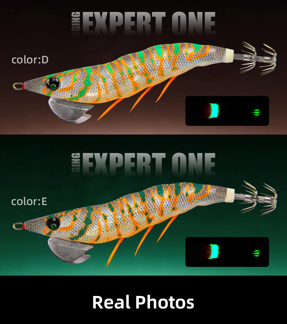 LETOYO EXPERT ONE 3.5# Leuchtender Tintenfisch-Köder, Künstlicher Sepiaköder, Oktopus-Angelköder für Meeresfischerei – Detail 5