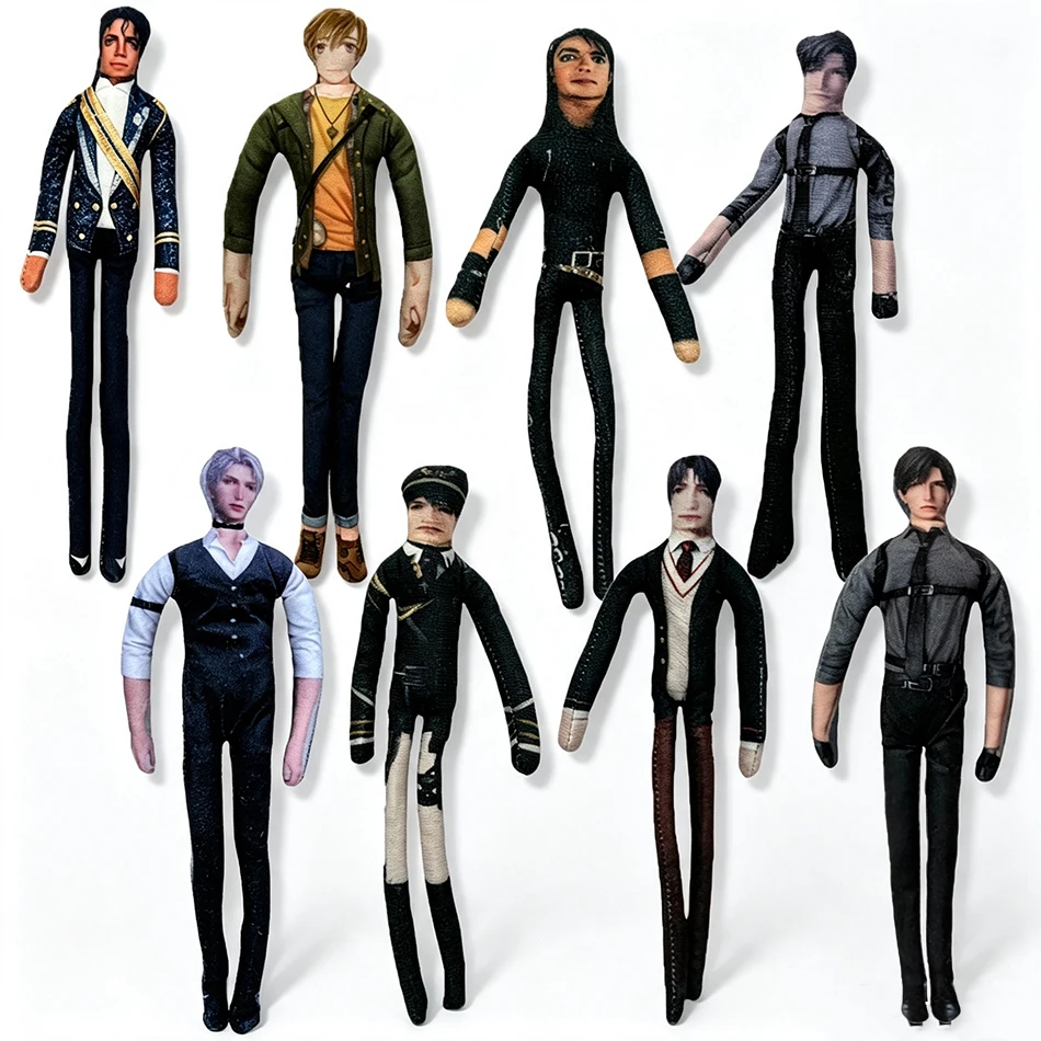8 Styles Abstract Humanoid Dolls Time and Space Drawing Traveler Surrounding Long Strip Dolls Can Transform into Dolls at Will