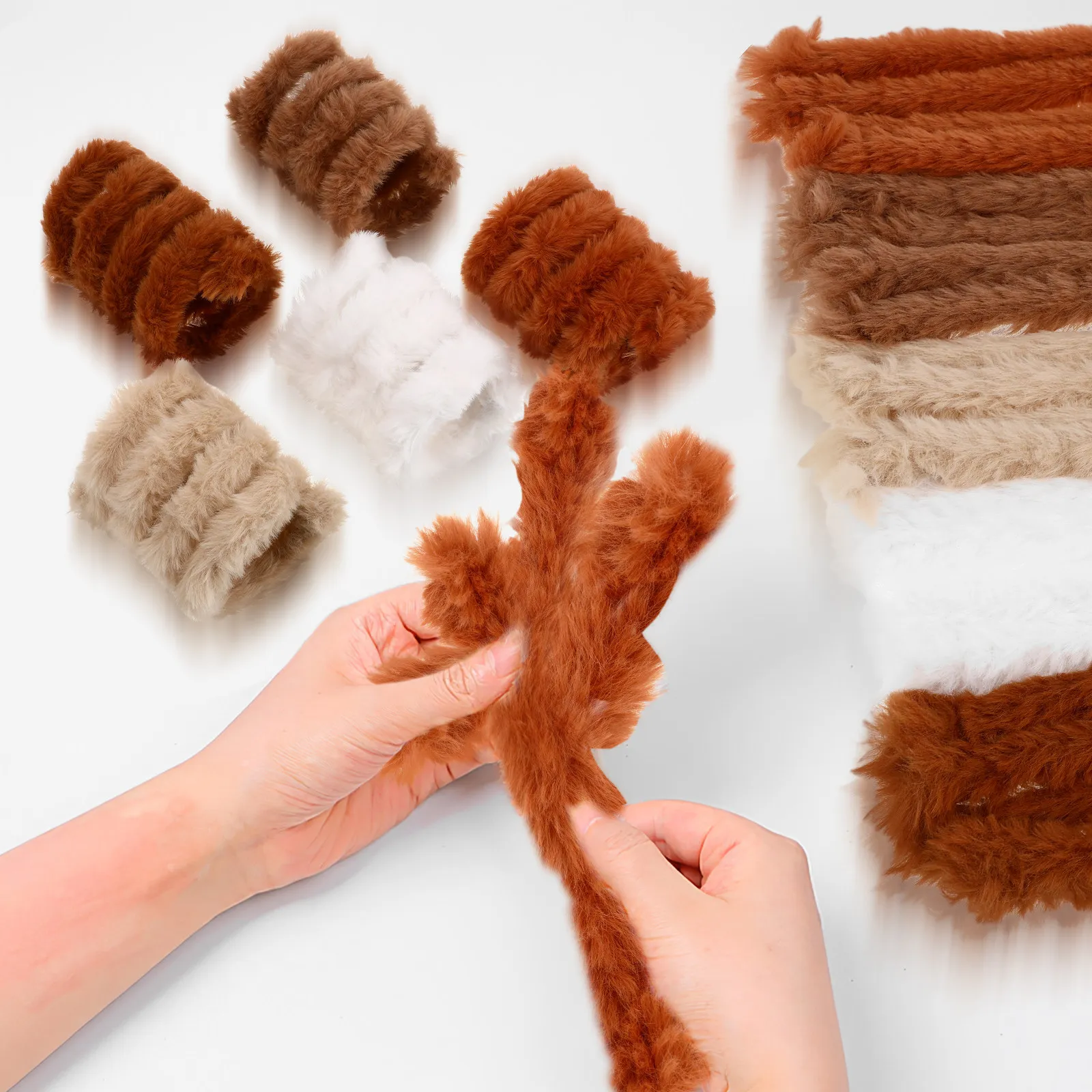10 pièces de nettoyeurs de tuyaux en chenille, couleurs assorties, bâtonnets souples et pliables pour arrangements floraux, décoration intérieure et accessoires de bricolage