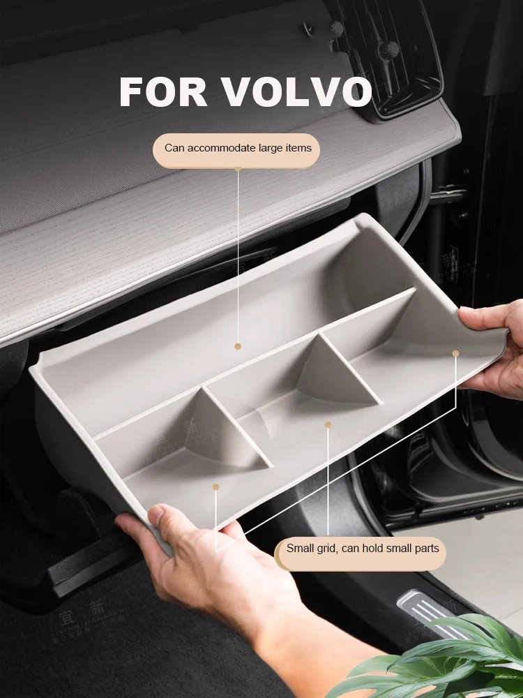 Für Volvo XC60 S90 XC90 Beifahrer-Handschuhfach-Trennwand Aufbewahrungsbox Innenausstattung – Detail 2