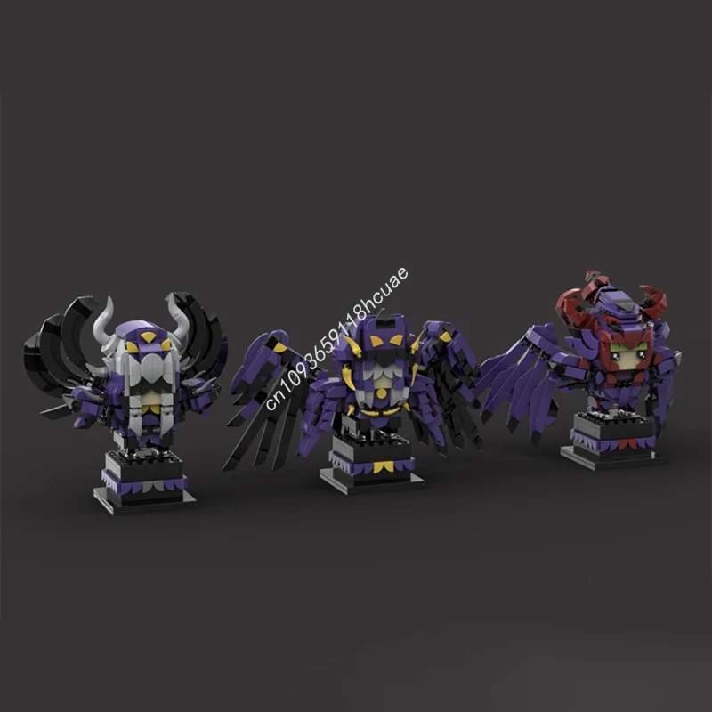 

1708 шт. MOC Saint Seiyass Судья подземного мира, комплект Brickheadz, строительные блоки, рождественский подарок, логическое мышление, веселье