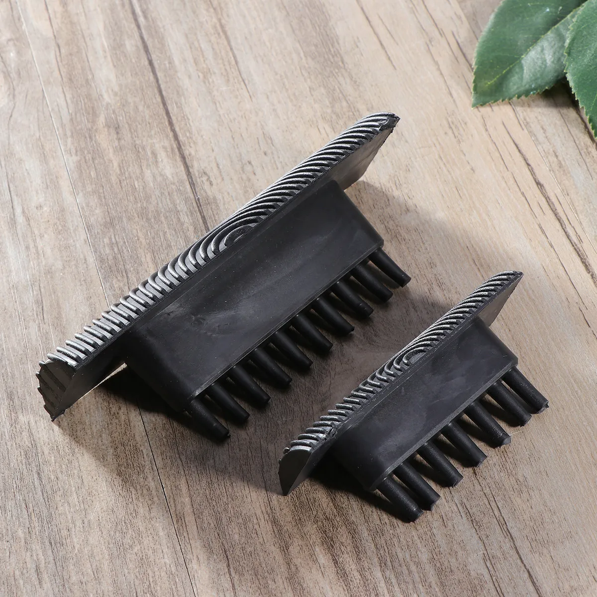 2Pcs Wood Grain Painting Tools For Wall Art Painting Teacher Rubber Graining Set Vivid Texture Effect Home