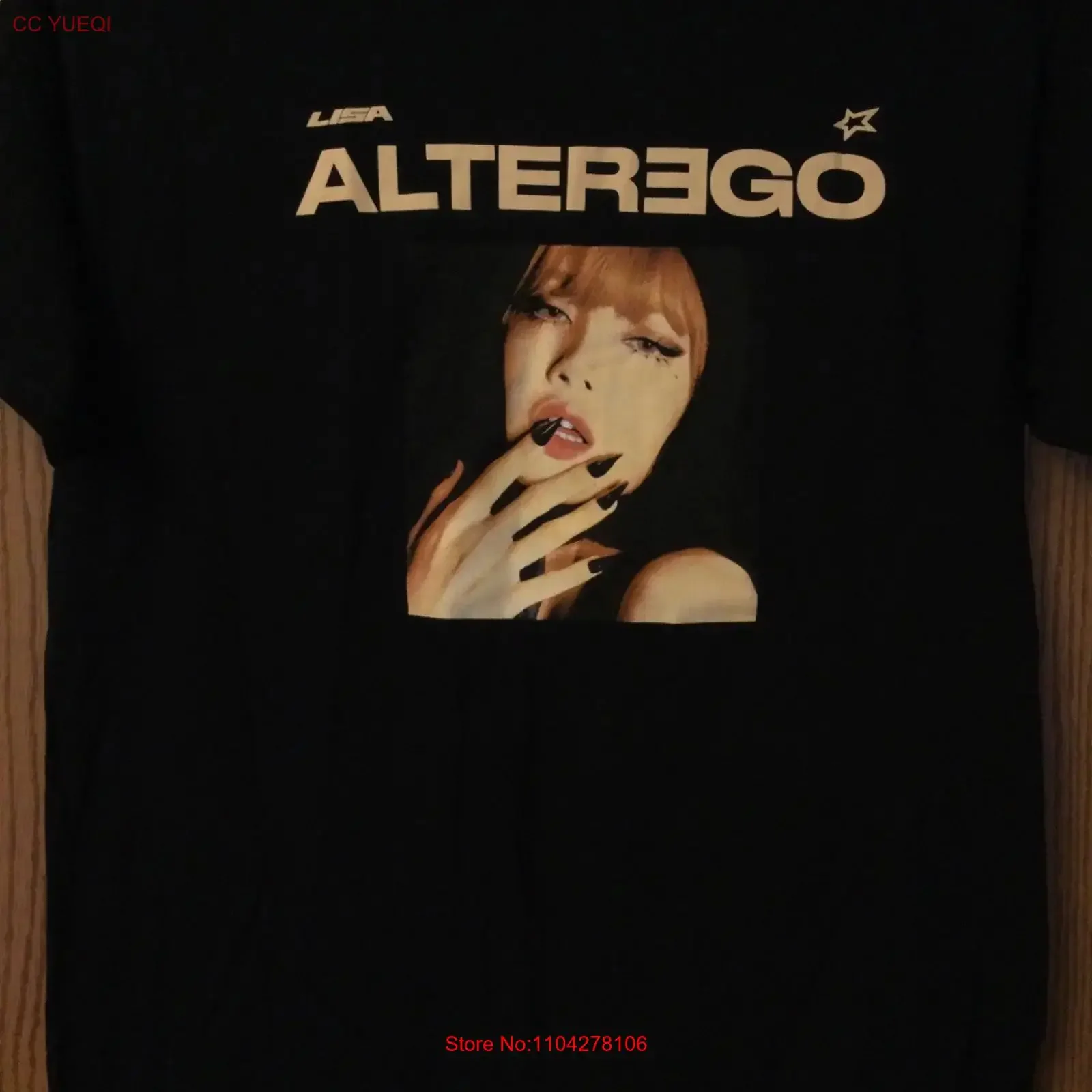 Lisa Alter Ego ist ein thailändischer Rapper und Sänger. Schwarzes T-Shirt, neu mit Etikett, M, Vintage, gewaschen, modisch, atmungsaktiv, Designerkleidung für Herren, leicht.
