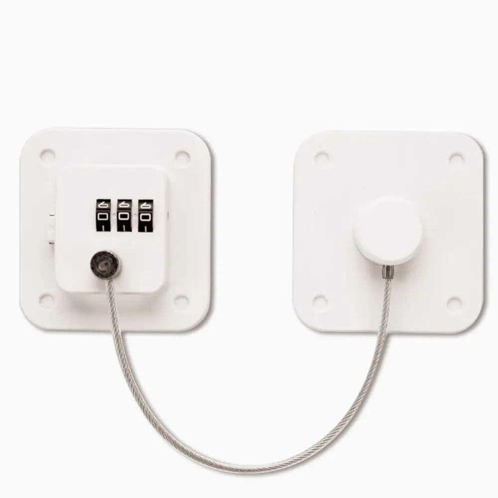 

Security 3-digit Window Password Lock with Adhesive Black/white Baby Safety Lock No Punching ABS Coded Lock Cabinet