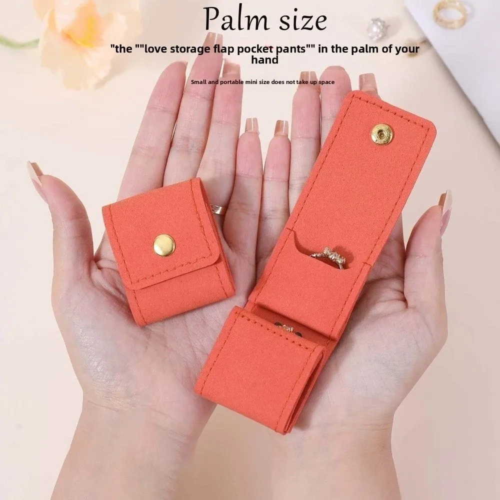 

Microfiber Velvet Mini Jewelry Display Bag Small Container Necklace Ring Packing Bag Solid Color Storage Case Earrings Organizer