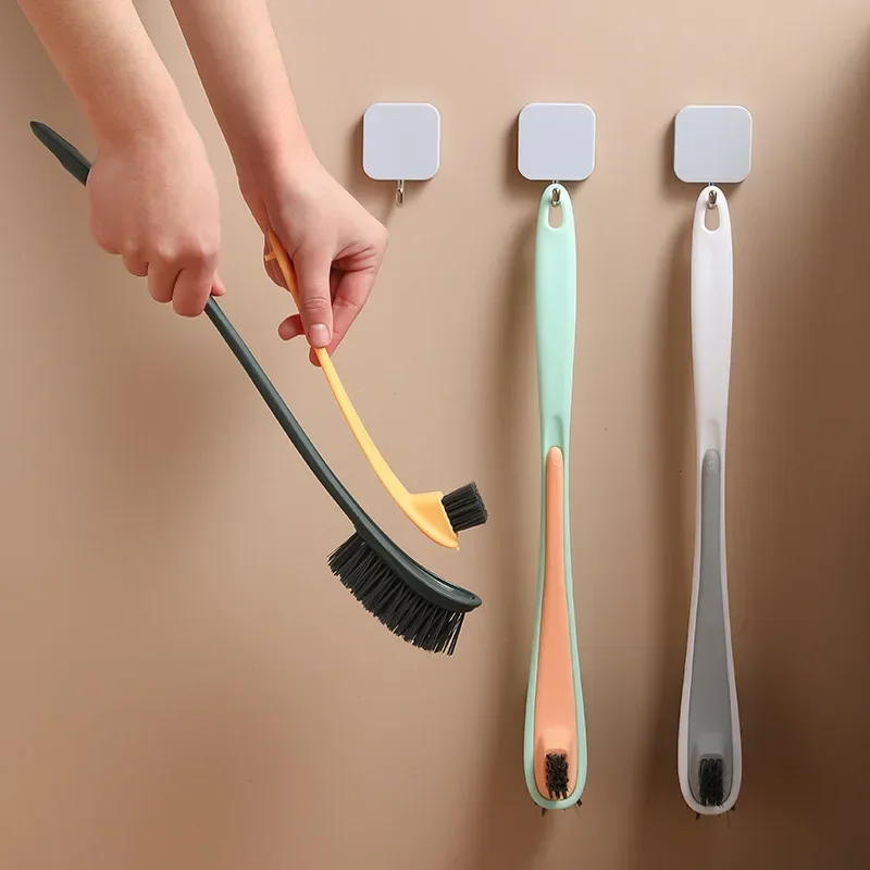 

Double-sided Toilet Brush Household No Dead Corner Soft Hair Cleaning Brush Toilet Toilet Long Handle Brush Two-in-one