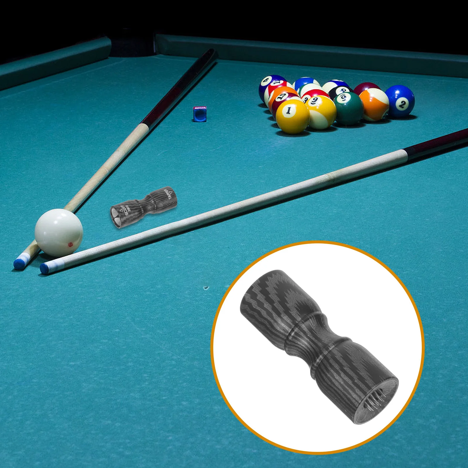 

Billiards Pool Cue Tip Repair Tool Shaper Stick Accessories Wood Grain Design Pricking Iron For Snooker Pool