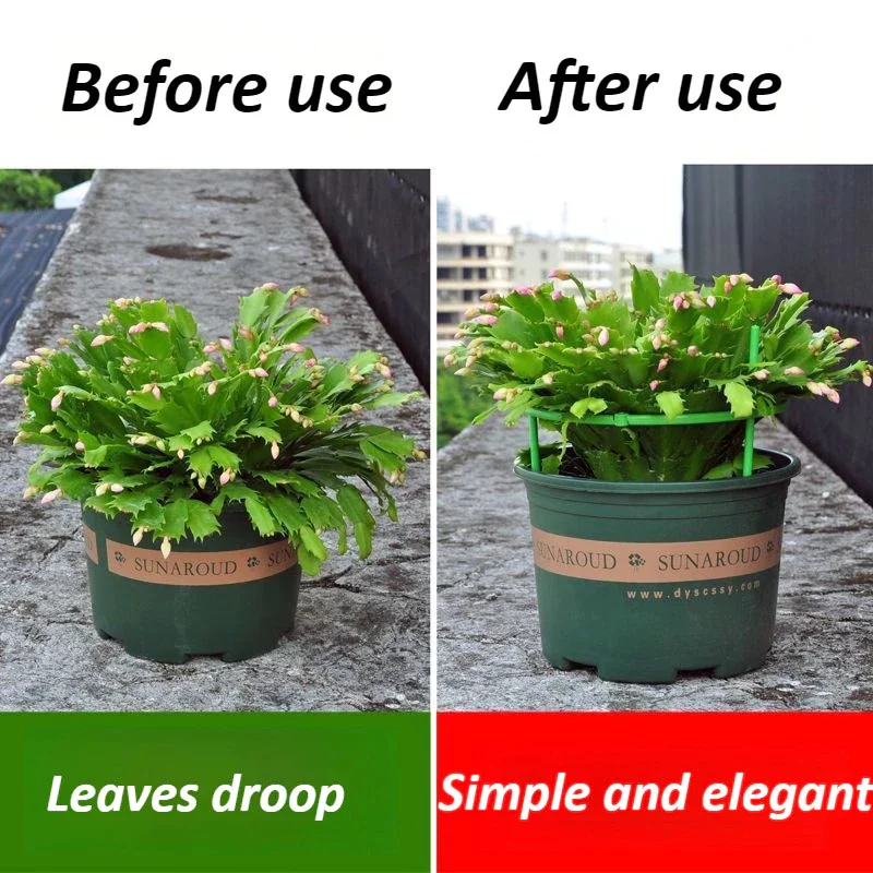 Detachable Plant Support Pile Stand Planter Cage Bonsai Growing Fixing Rod Vine Climbing Bracket Stake Yard Garden Accsesories