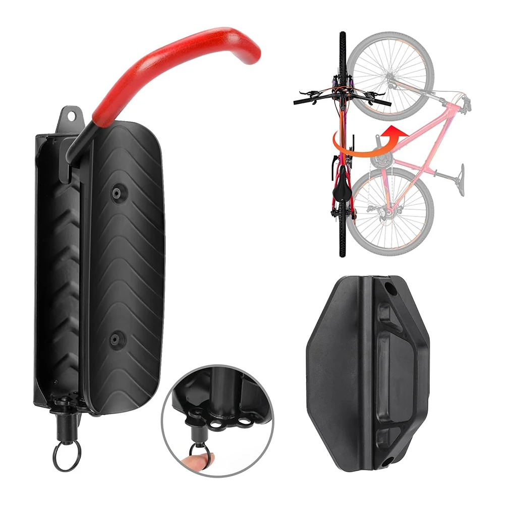 Swivel Bike Wall Mount Bike Rack Vertical Bike Hanger Bicycle Storage Hangers for Garage Mountain Bike Stand