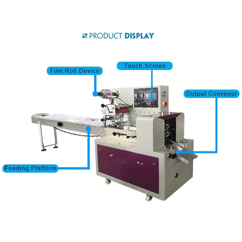 Fully Automatic Horizontal Wrapping Flow Pack Packing Machine Ice Cream Lolly Popsicle Packaging Machine