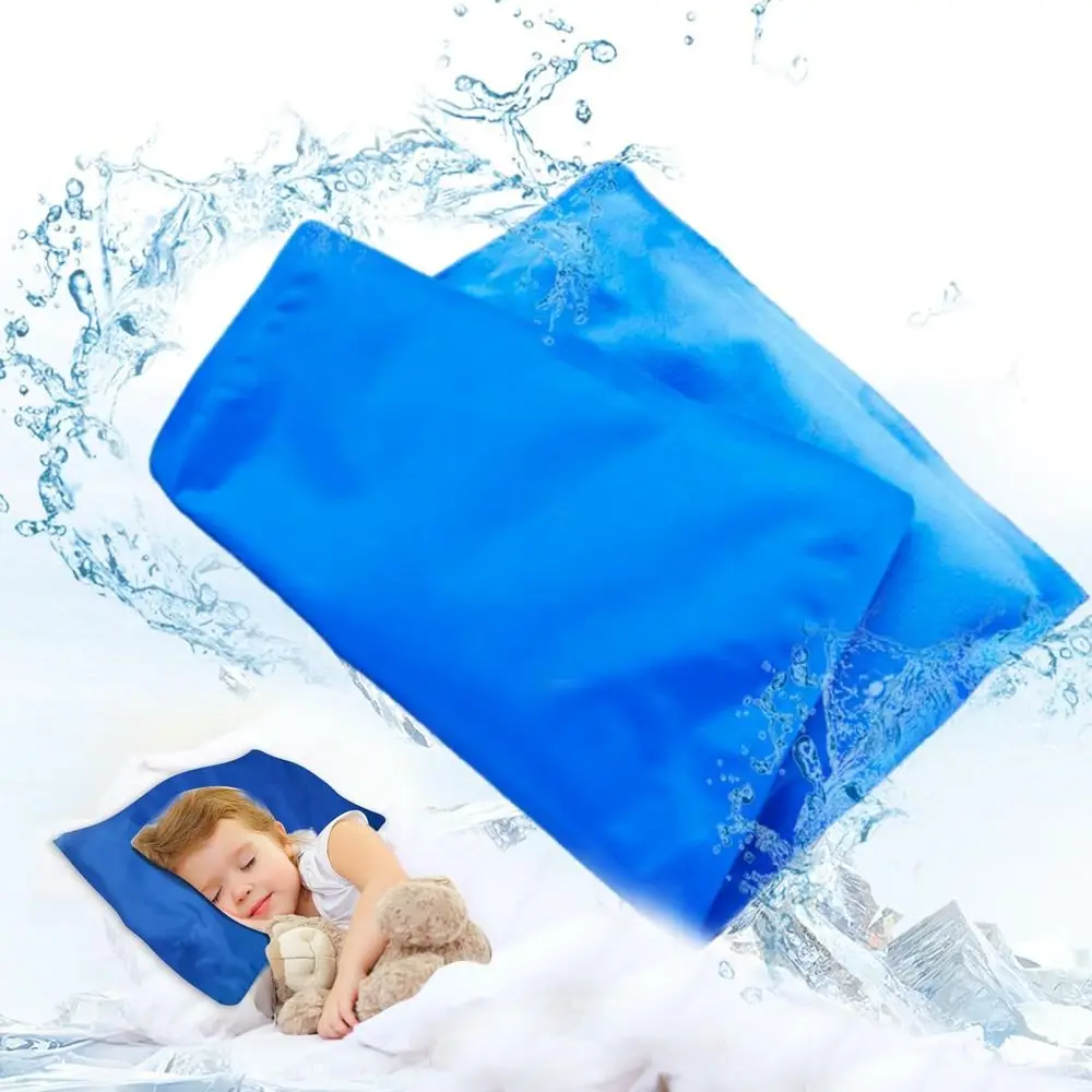 Chilled Pad for Relief from Cold Injuries, Night Sweats, Migraines, Fevers, and Hot Flashes - Reusable Blue