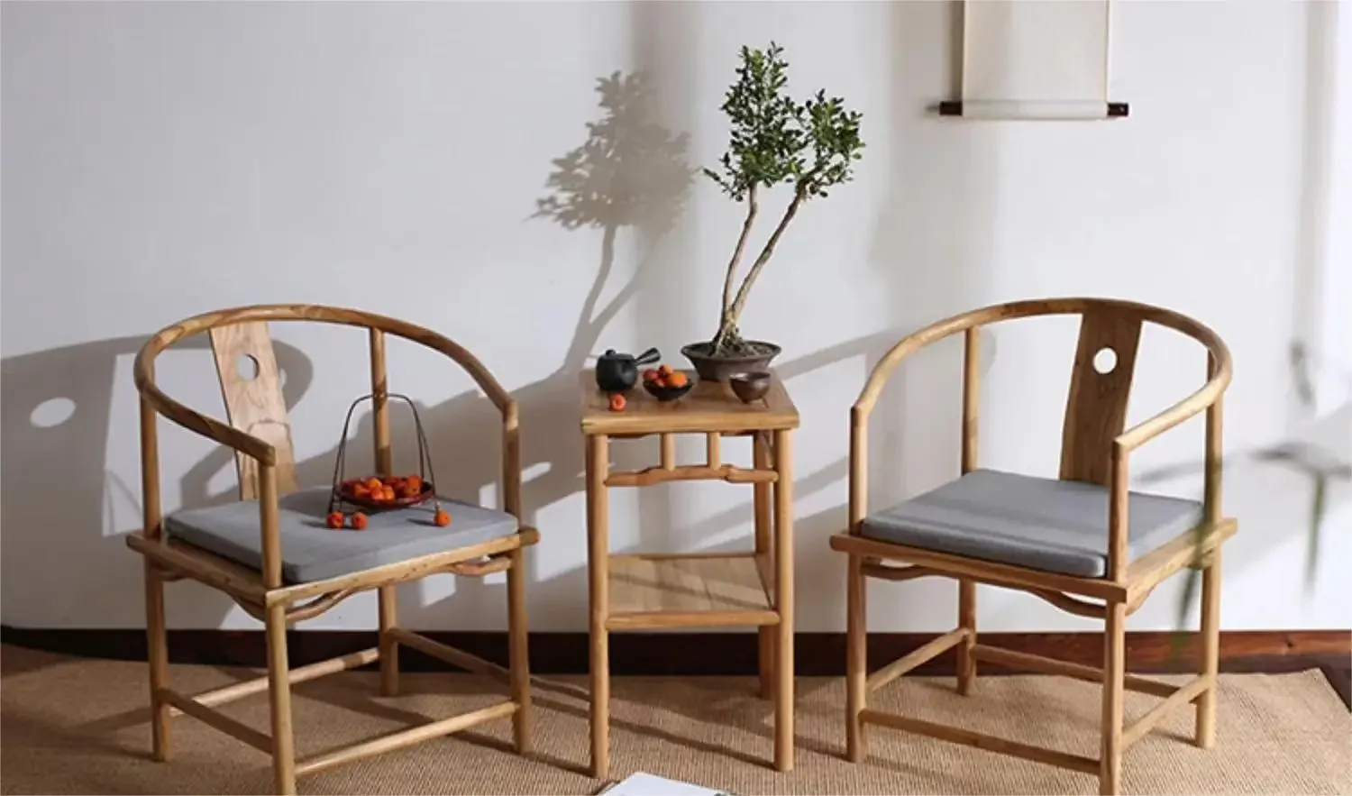 

#zWooden Furniture New Chinese Style Chair Solid Wooden Tea Dining Chair Leisure Chair Bar Stools
