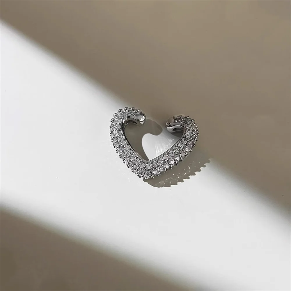 1 قطعة تشيكوسلوفاكيا الحب قرط كبس جميل وحلو رائعة مفتوحة على شكل قلب مجوهرات كاميليا النباتات المرأة أقراط الفتيات هدية #4