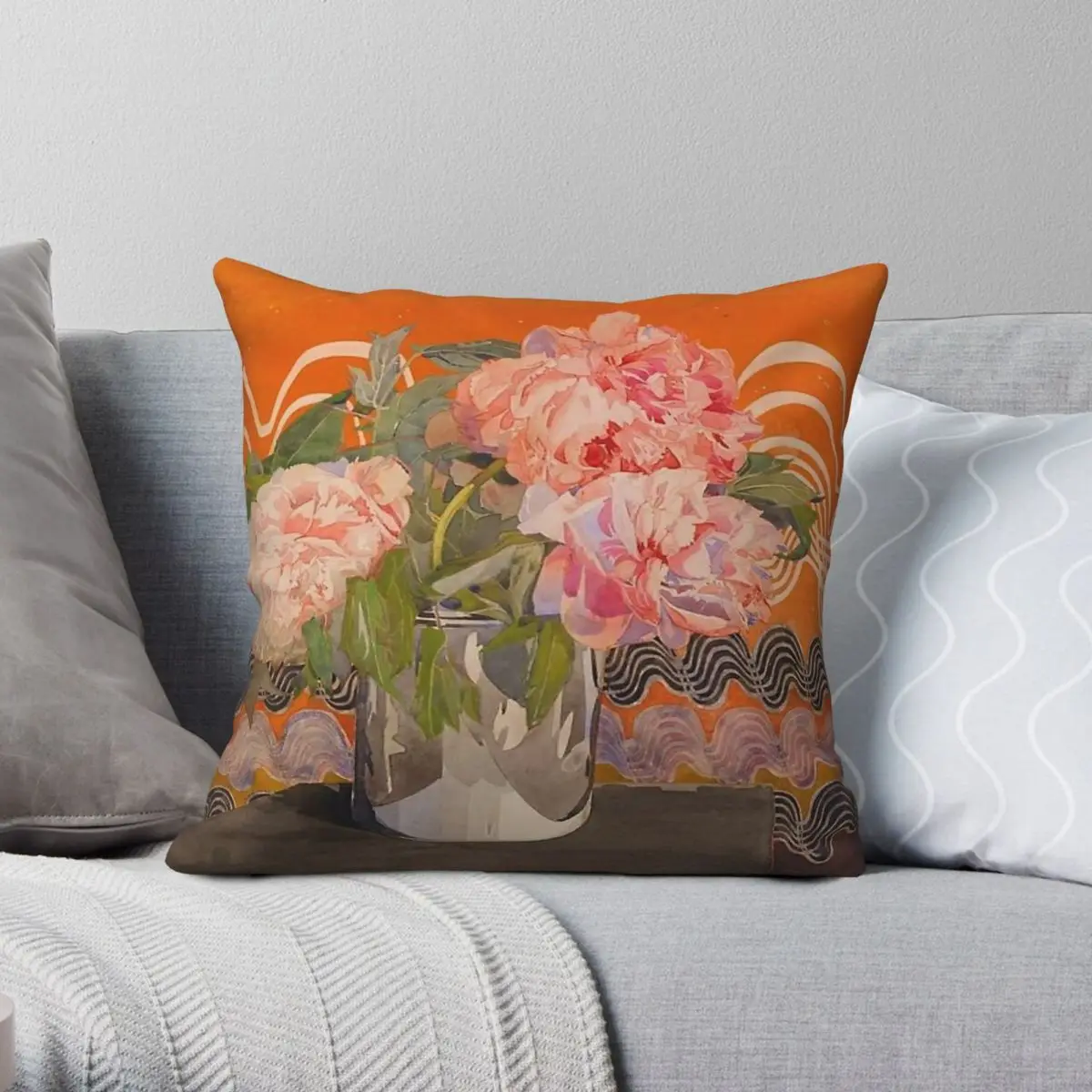 Charles Rennie Mackintosh Flowers Pillowcase Polyester Linen Velvet Creative Zip Decor Pillow Case Bed Cushion Cover