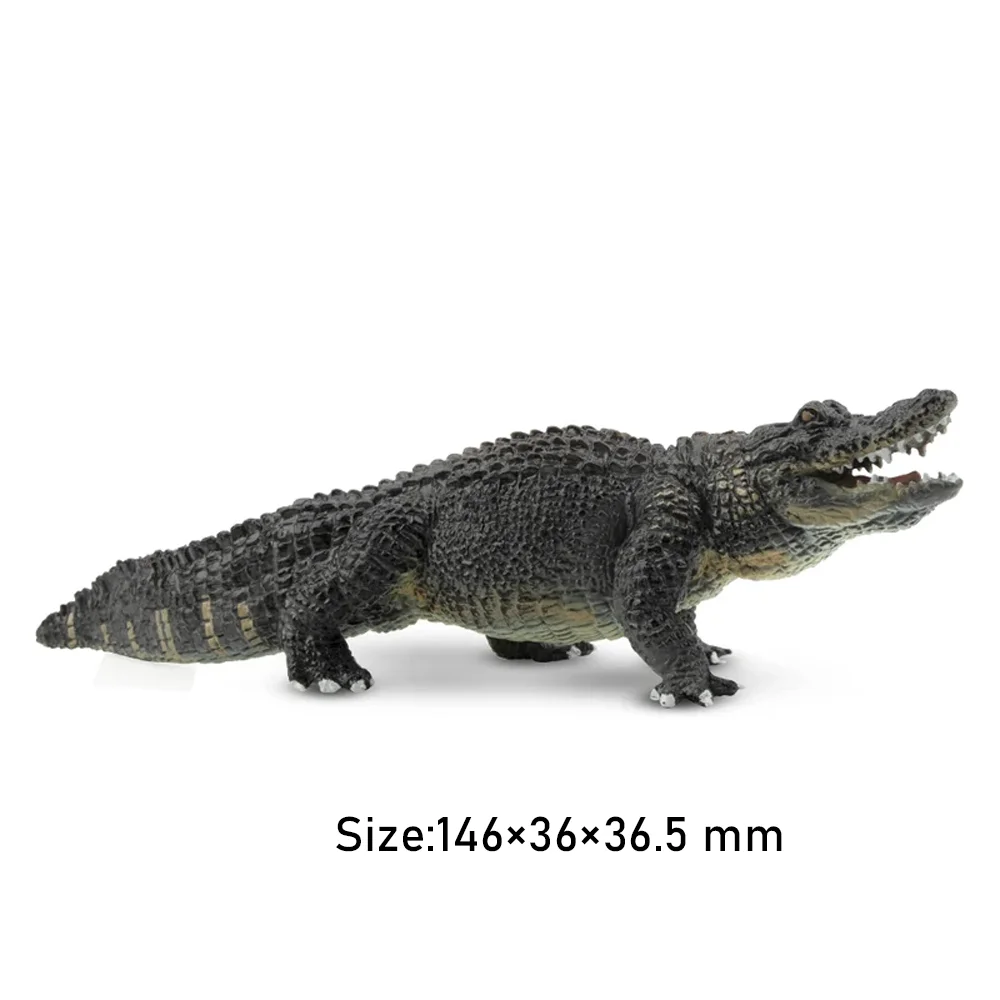 Toymany symulacja aligator dzika przyroda Model zwierzęcia zabawki Mini figurki lalki figurki zabawki prezent dla dzieci dekoracja tortu