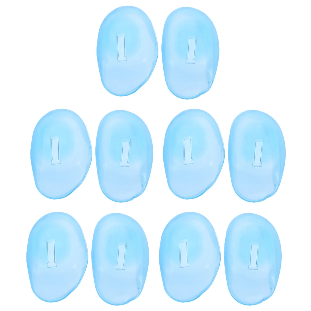 

12 Pcs Transparent Hairdressing Covers Plugs Water Proof Professional Protection Tools For Silica Gel Tender Earbuds