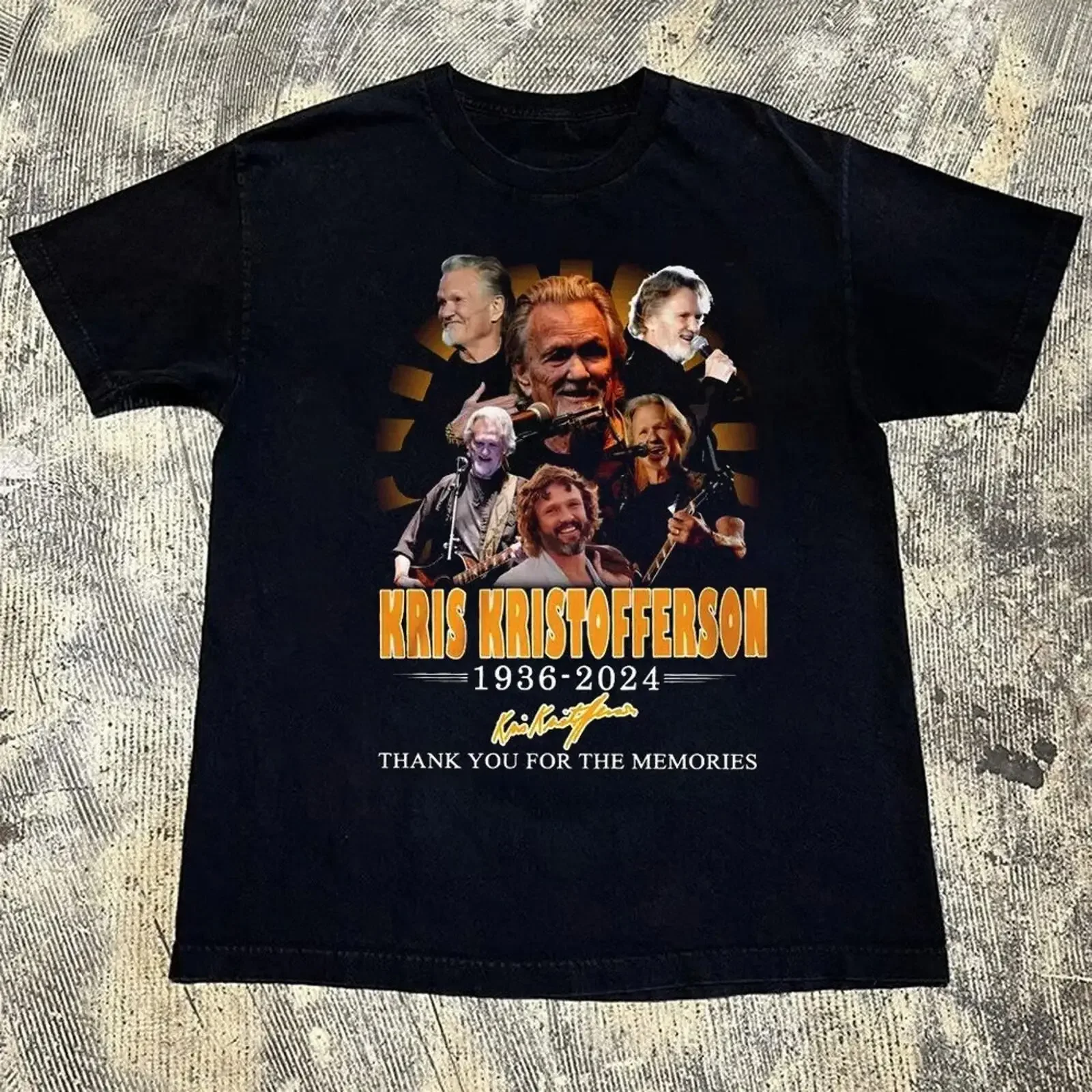 Neu Kris Kristofferson 1936 2024 Geschenk für Fans S 5XL T Shirt B06_58 vintage Washed fashion Slightly designer clothes Casual