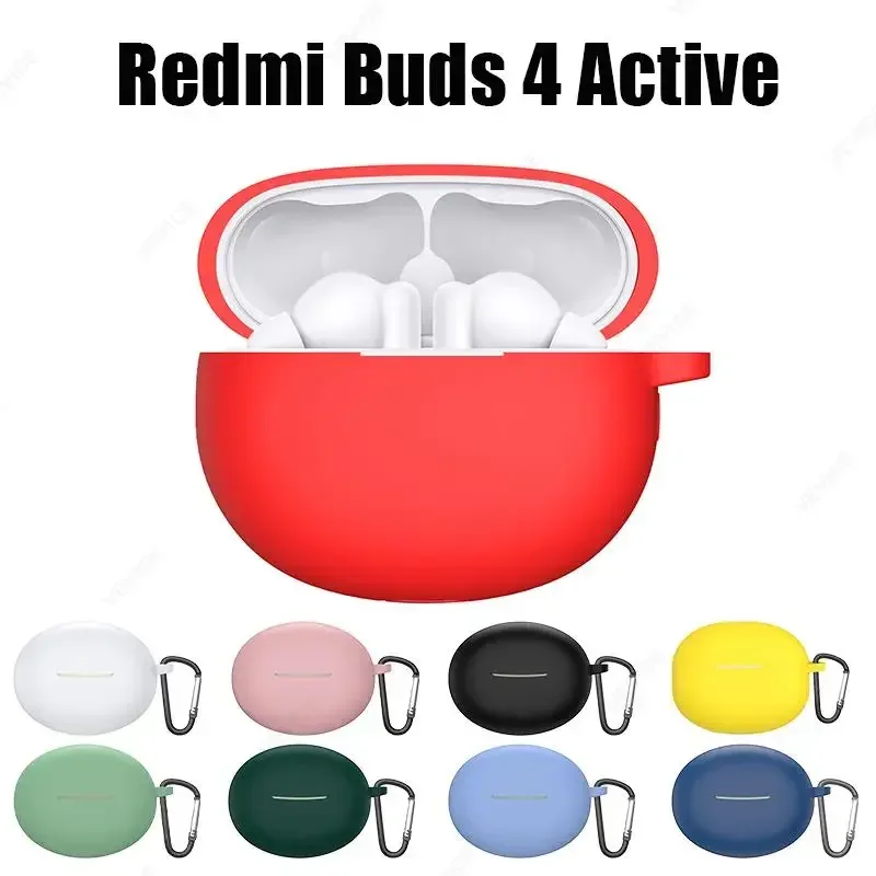 

Redmi Buds 4 Active Wireless Headset Silicone Cover for Redmi Buds 4 Buds4 Buds 4 Active Cases Protective Sleeve