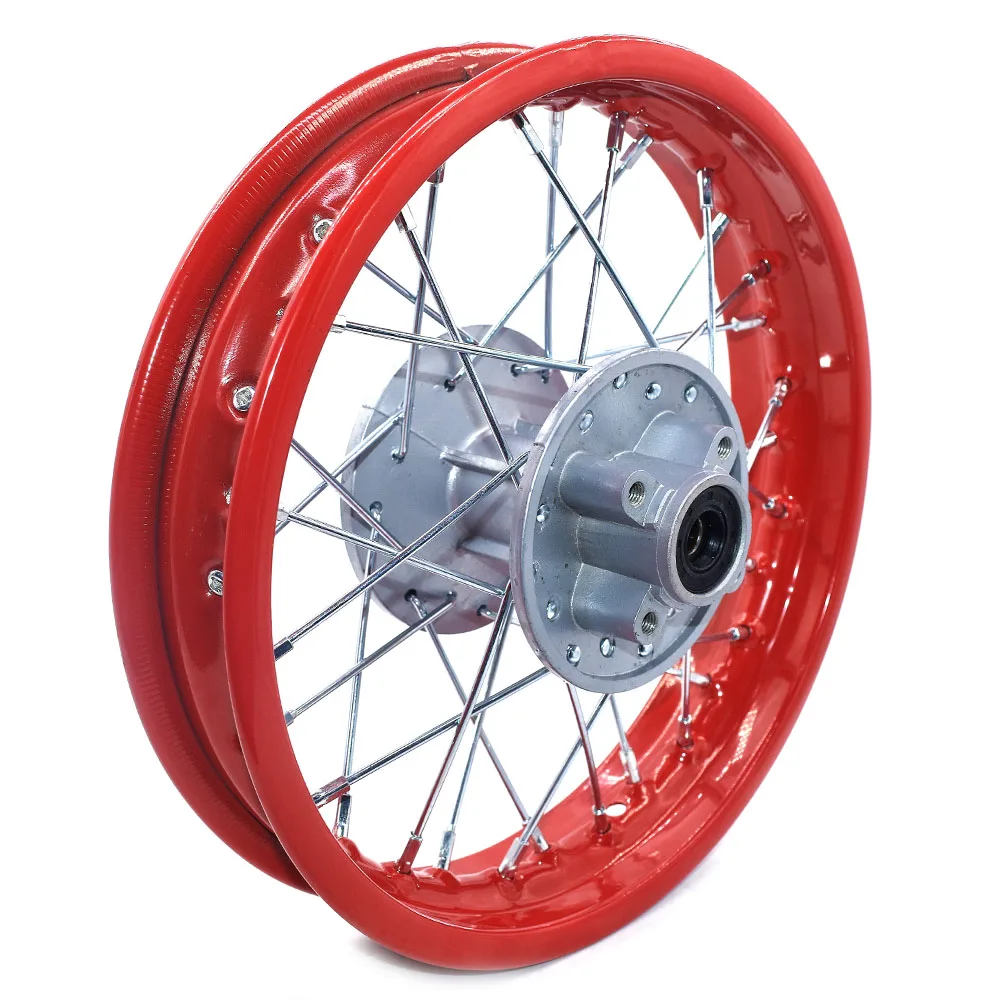 1.85 -12inch Rear Steel Rims Brake A Style Disc Plate Wheel Rims Hub For CRF50 APOLLO 110 Kayo Chinese Dirt Pit Bike