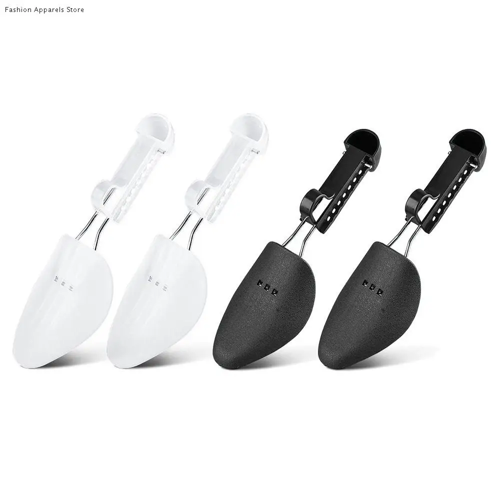 

1/2 Pairs Adjustable Plastic Shoe Stretcher Portable Prevent Creasing Shoe Trees Breathable Foldable Shoe Shape Keeper