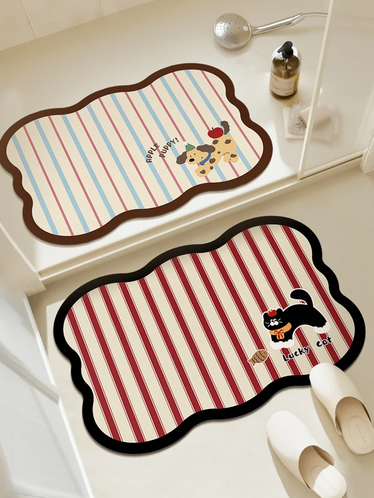 

Коврик с изображением батомы из мультфильма, кухонная дверь, впитывающий, нескользящий, грязеотталкивающий, домашний коврик, напольный коврик с батоном, защита от падения