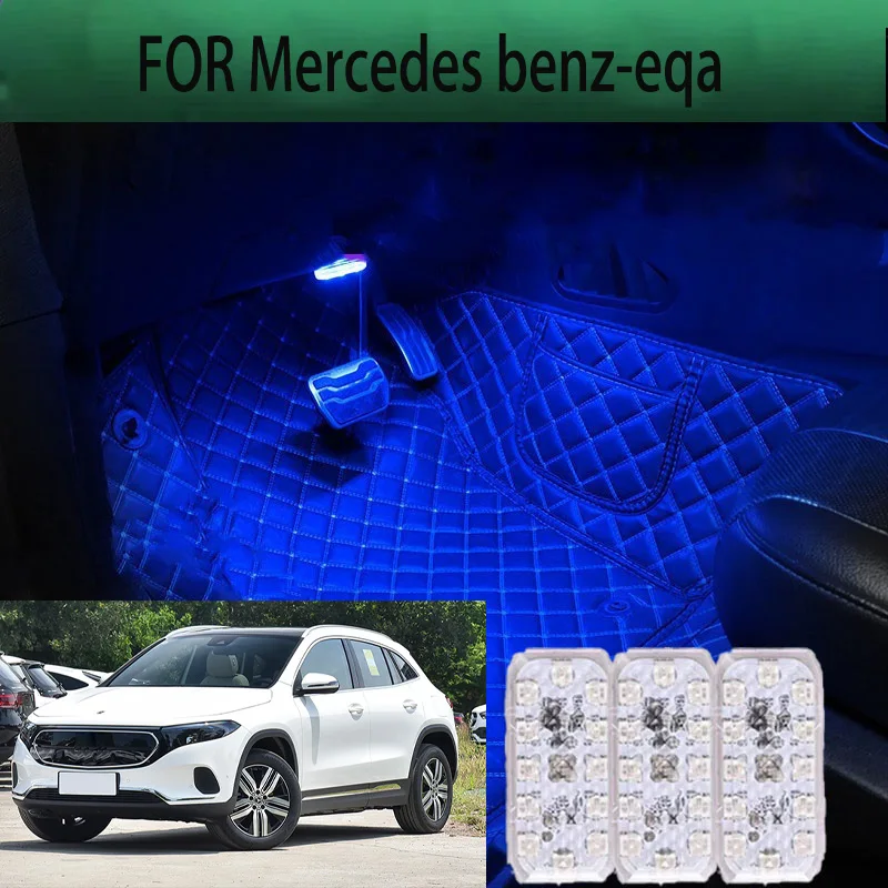 

FOR Mercedes benz-eqa LED Car Interior Ambient Foot Light Atmosphere Decorative Lamps Party decoration lights Neon strips