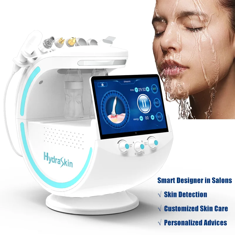 Multifunctional Skin Cleansing Analyzer, Anti-Envelhecimento, Smart Ice Blue, Facial Máquina, Poro Profundo, Vácuo, 7 em 1