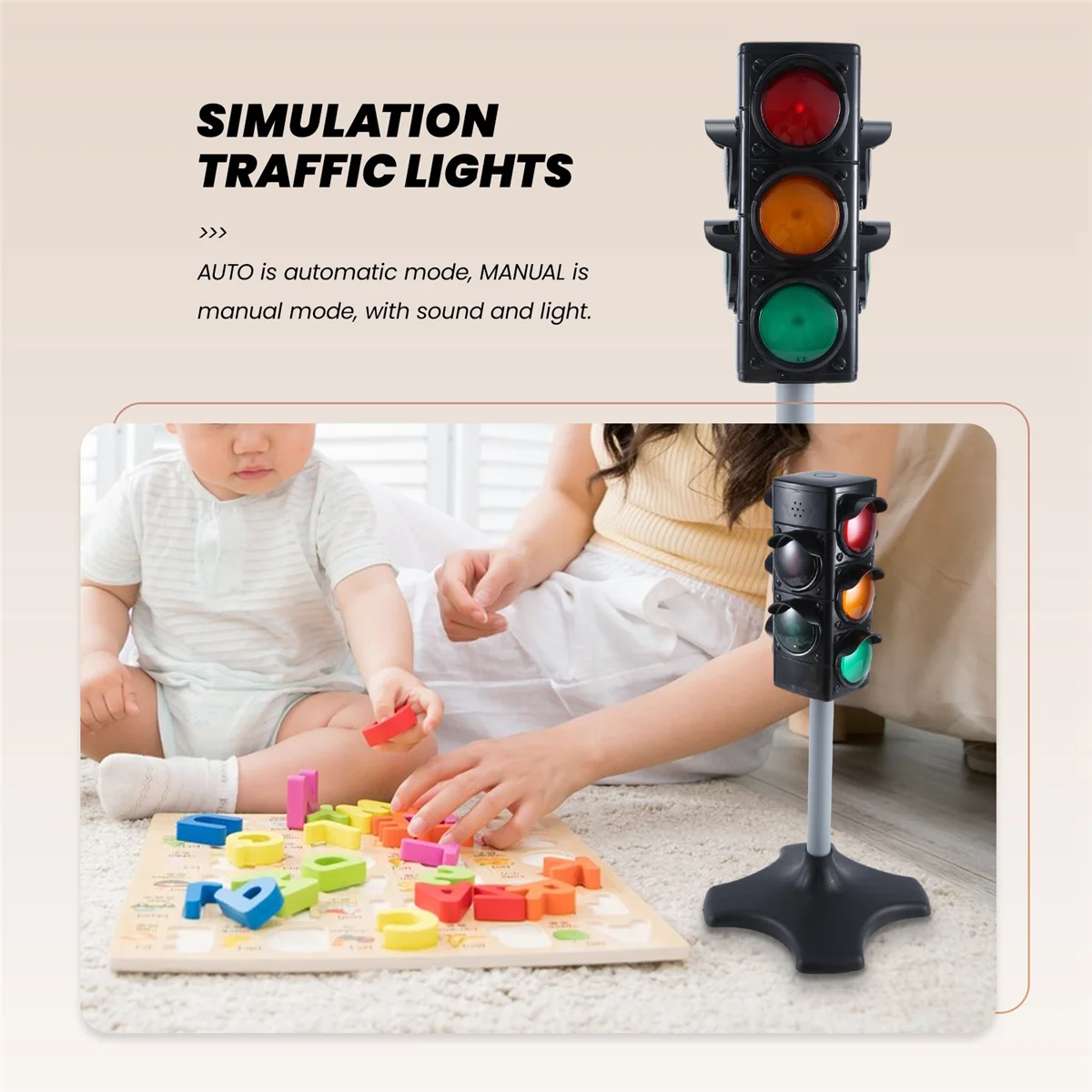 Kindergarten Simulation Traffic Lights Cognitive Safety Crossing the Road Traffic Signal Lights Children Early Education Educati