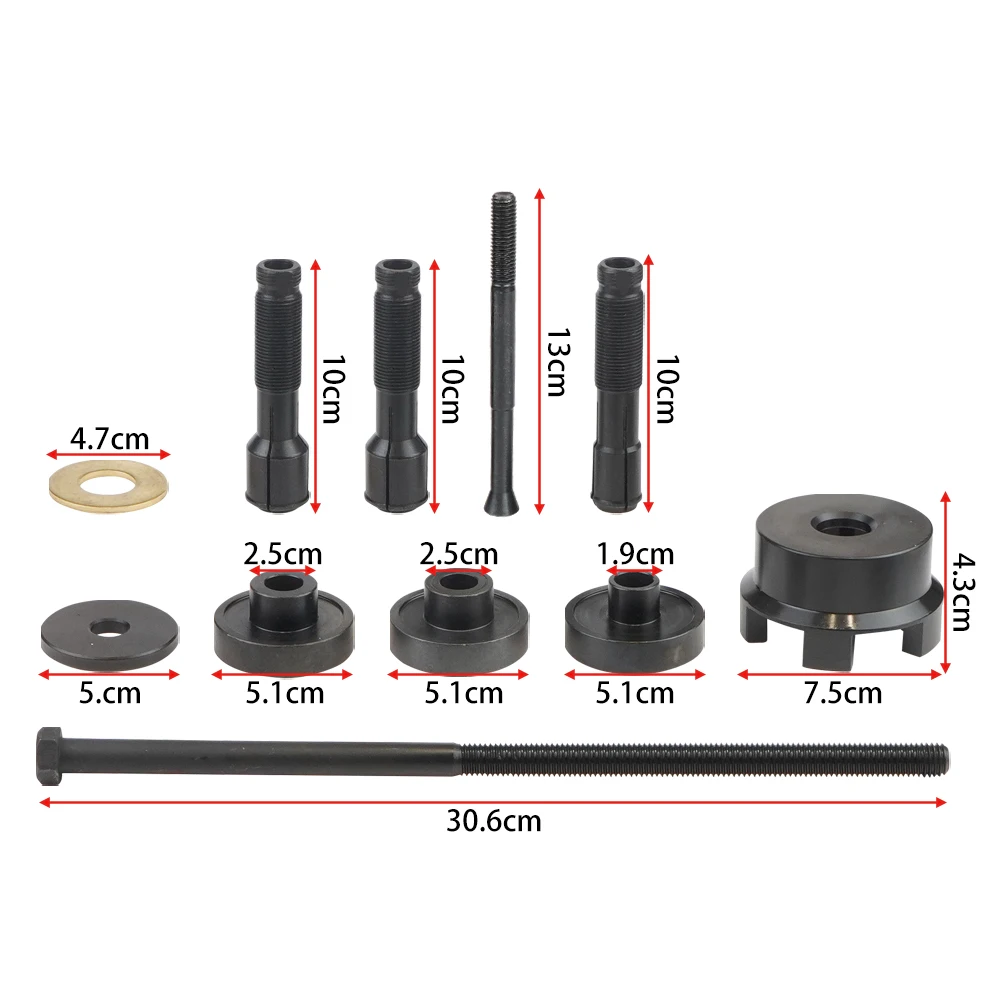 18Pcs Wheel Bearing Remover And Installer Puller Tool Suite For Harley Davidson 2000+ VT102 Motorcycle 0.75\