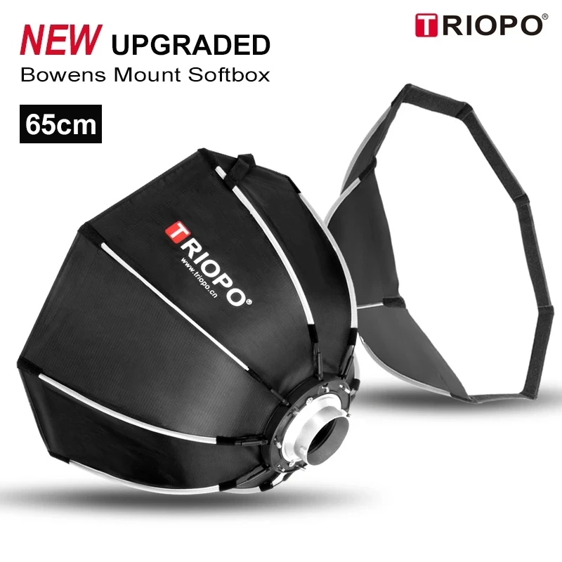 

Triopo 65cm Portable Bowens Mount Octagon Umbrella Softbox + Carrying Bag for Photo Studio Flash Outdoor Photography Soft Box