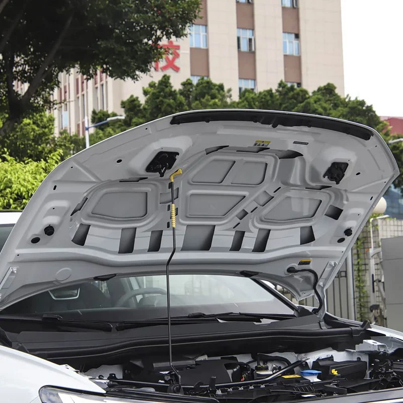 لأودي Q4 e-tron 2022 2023 2024 2025 الجبهة هود بطانة عازلة للصوت العزل الحراري وسادة الحد من الضوضاء الحصير القطن اكسسوارات #6