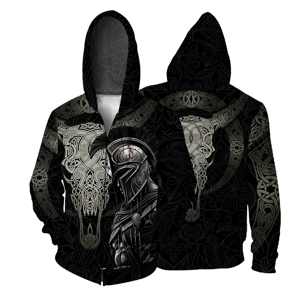 

Casual Trend Hooded Sweatshirt Man Spartan Print New in Sweatshirts Sweatshirts for Men Men's Sweat-shirt Mens Hoodie Clothing