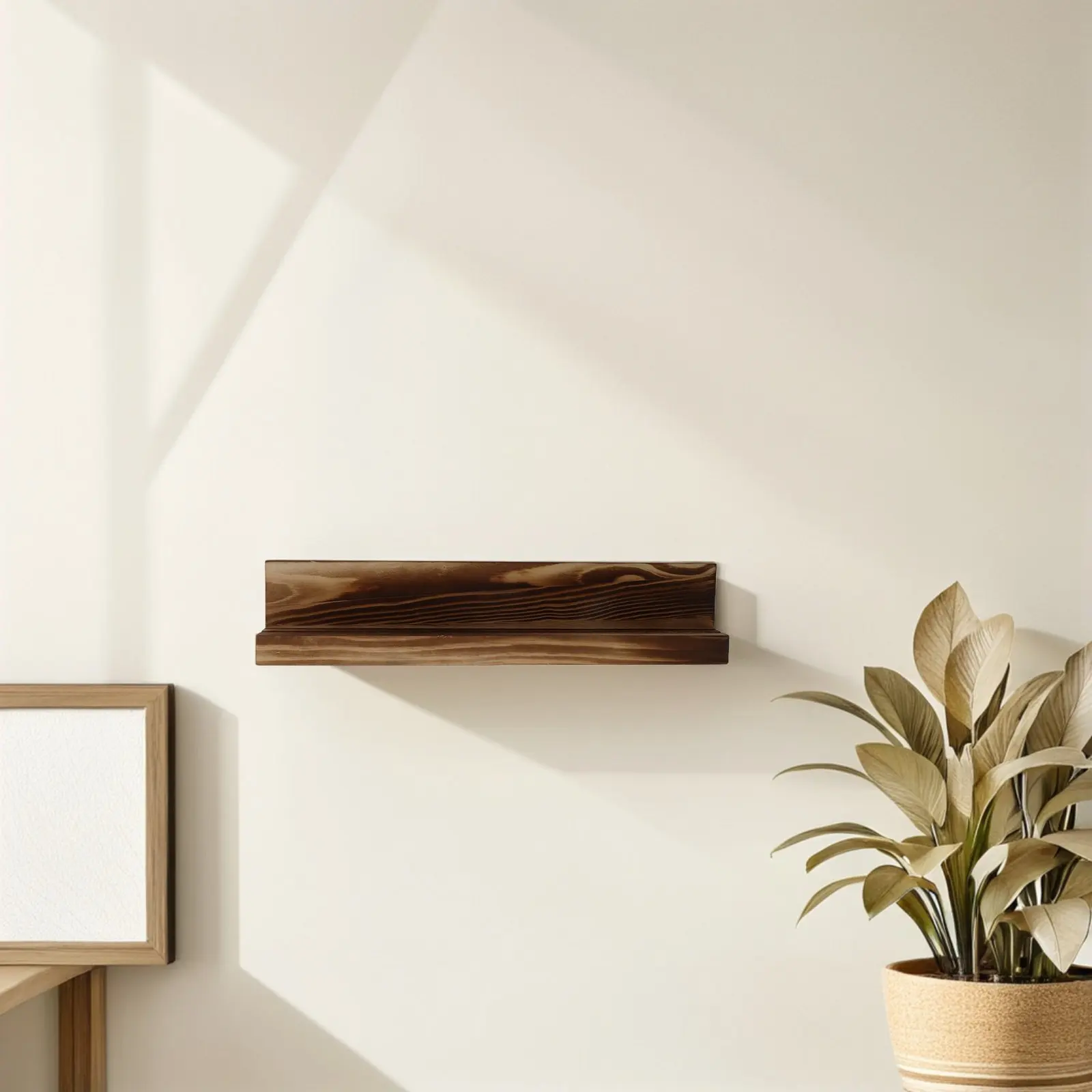 Rustic Wood Wall Mounted Coin Display Shelf Floating Ledge for Challenge Coins Medals Collection Vintage Decorative Organizer