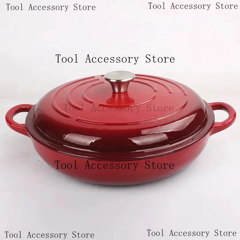 مصنع توريد تخصيص الحديد الزهر المينا وعاء الطبخ مقلاة مجموعة أواني المطبخ #1