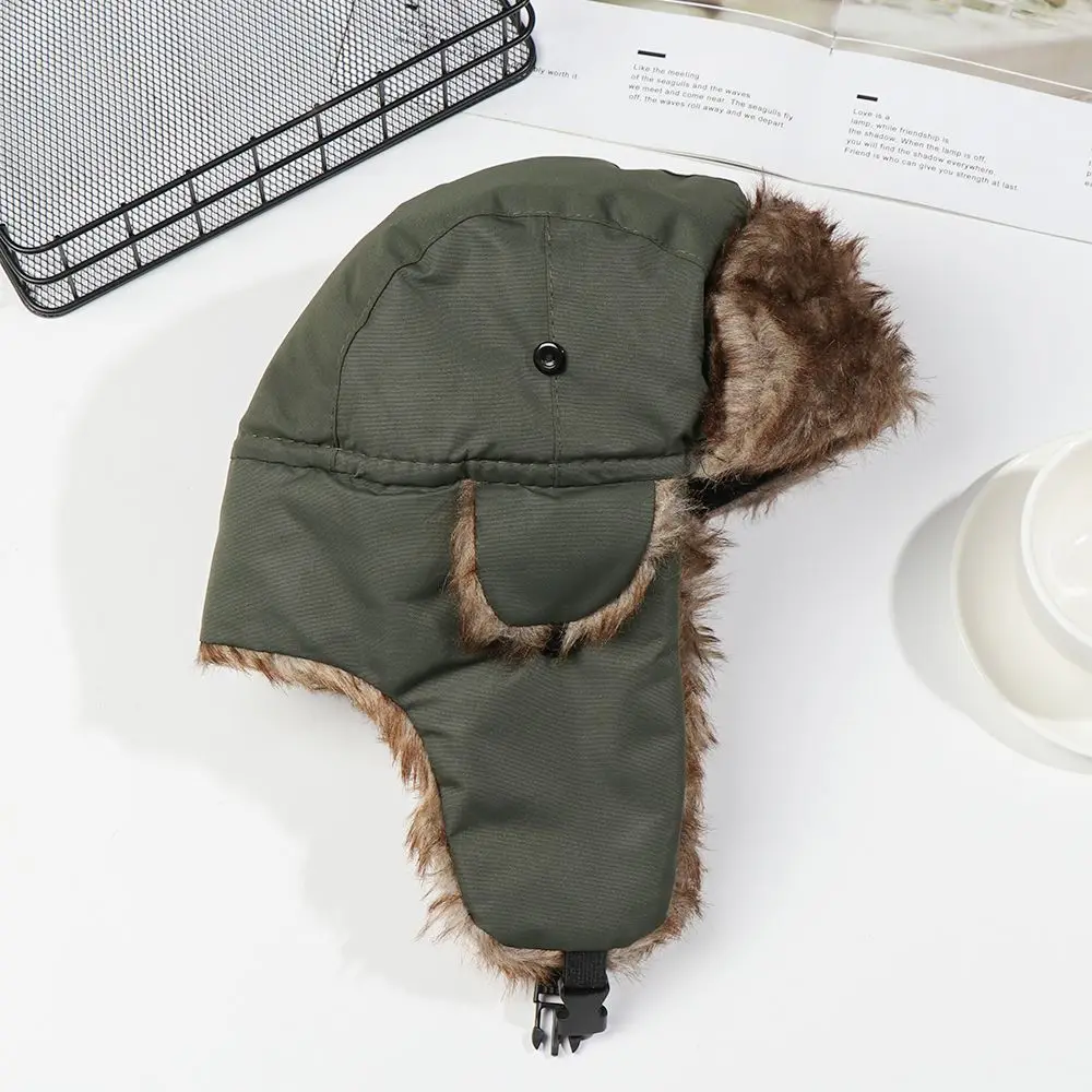 Men Women Trapper Fur Ski Hat Winter Cap Russian Ushanka Winter Hats