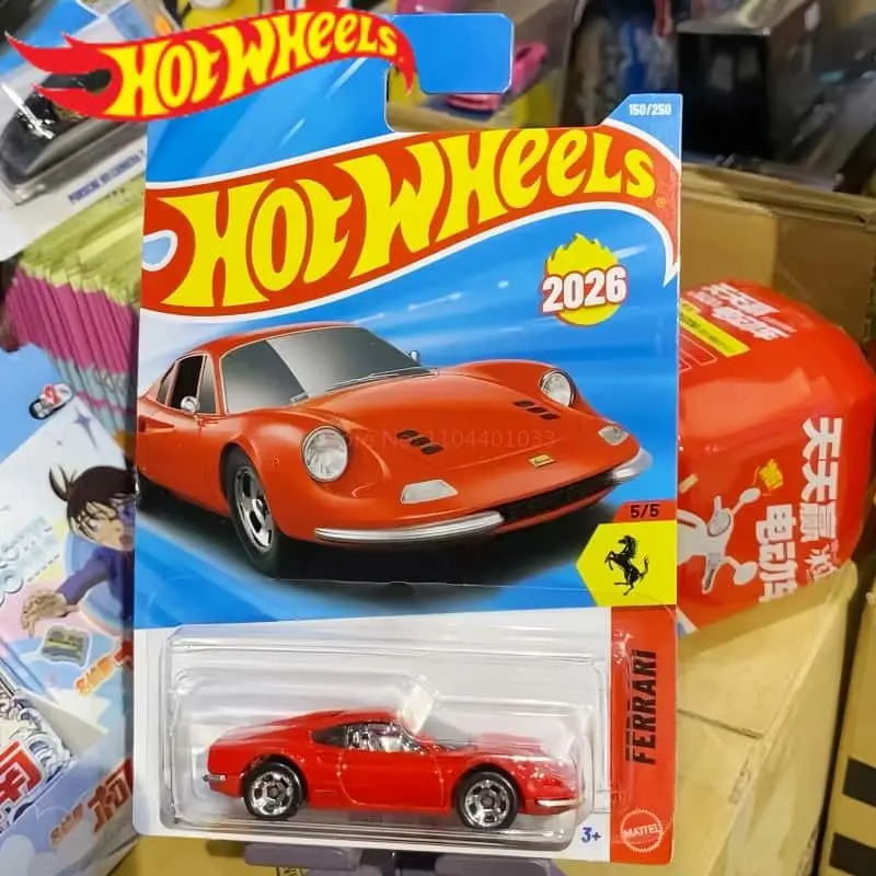 

26G Hot Wheels Car Treasure Hunt Boy Toy 1:64 Diecast Ferrari Mario Standard Kart Quick Chat Toyota Supra Vehicle Model Toy Gift