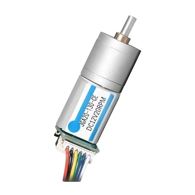 JGA20-130 Encoder DC Deceleration Motor, Reversible Rotation Switch, Metal Gear, 12V/24V Motor