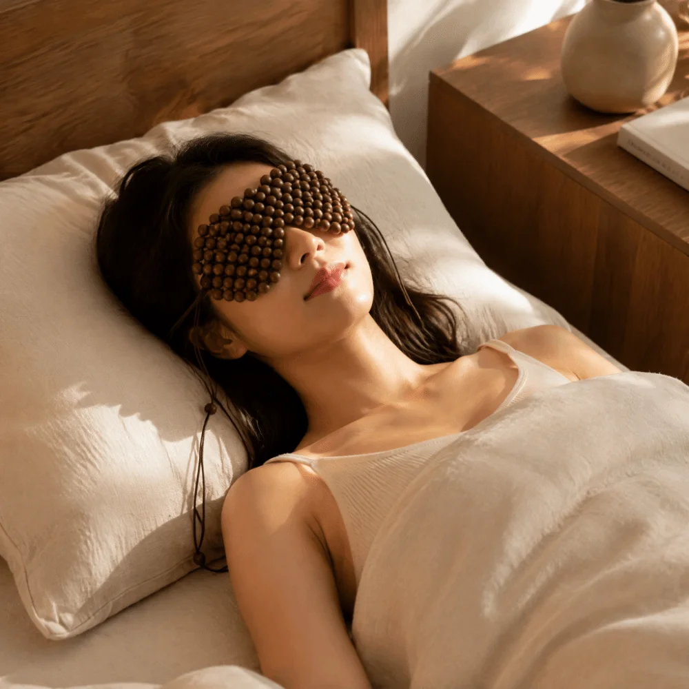 Handmade Eye Mask Herbal Hot Compress Hot Compress Eye Mask Ancient Method Incense Blended Beads Herbal Eye Mask Health Care