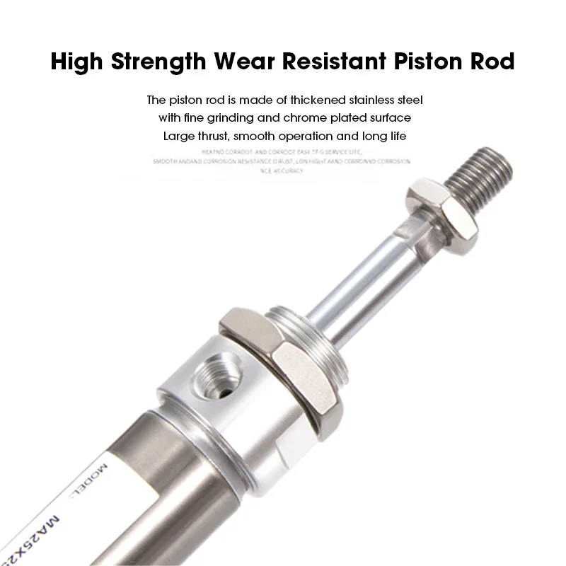 Anillo magnético de acero inoxidable serie MA16/20/25/32/40, carrera de 25-500mm, Mini cilindro de aire neumático pequeño de doble efecto