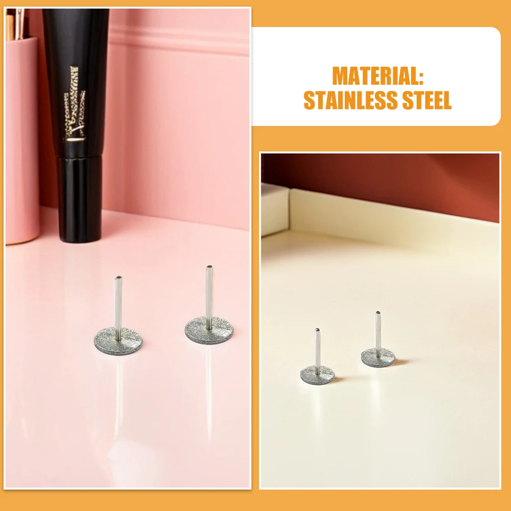 Punte di ricambio per trapano elettrico per unghie 2 pezzi Fasce abrasive per manicure Pedicure Rimozione cuticola Accessori per la cura della pelle del piede Accessori in metallo duro