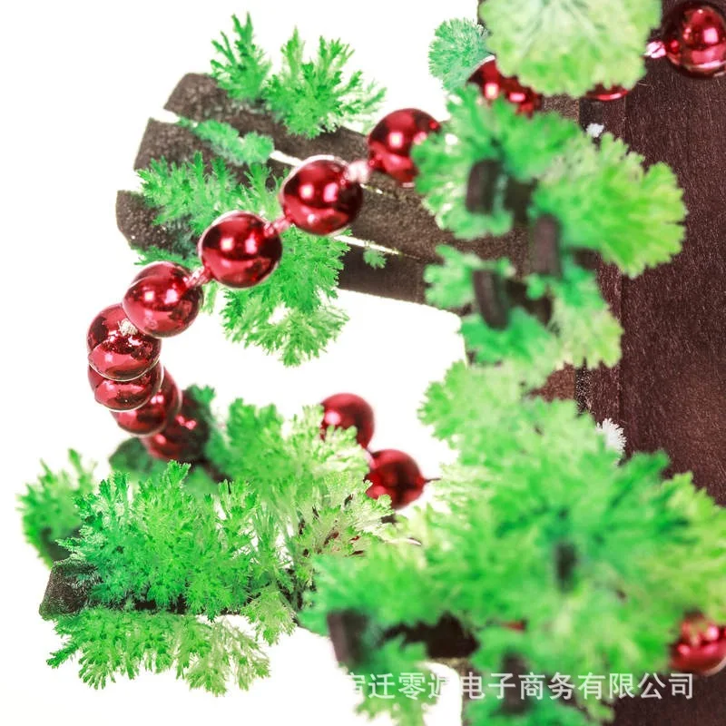 لتقوم بها بنفسك تزايد شجرة ورقة ساكورا أشجار كريستال سطح المكتب زهر الكرز اللعب اليدوية شجرة عيد الميلاد الحرفية عدة هدية عيد الحب