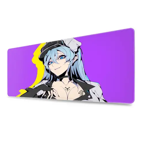 Imagen 2 del producto Esdeath-alfombrilla de ratón Akame ga Kill para gamers, alfombrilla de escritorio, xxl, 900x400mm, 500x1000, premium