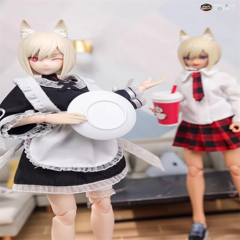 1/12 weibliche Soldat Kleidung Zubehör Maid Tragen JK Kleid Modell Spielzeug Fit 6'' Action Figur Körper Auf Lager Sammlung
