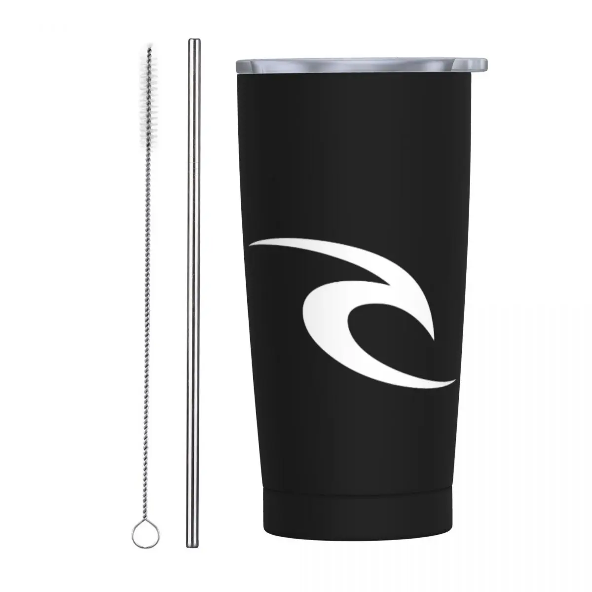 Rip Curl Logo Stainless Steel Tumbler Vacuum Insulated Mug Thermal Cold Cup Straws With Lid 20oz