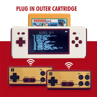 Handheld Game Console Nostalgic Built-in 112 games 4.3 Inch HD Large Screen Compatible With FC Yellow Multi Cartridge