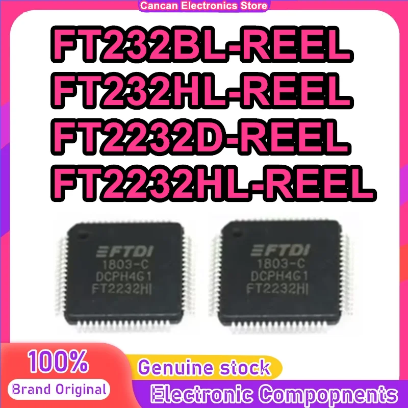 FT2232HL-REEL FT2232D-REEL FT232BL-REEL FT232HL-REEL FT2232HL FT2232D FT232BL FT232HL FT2232 FT232 FT IC USB LQFP-64 in Stock