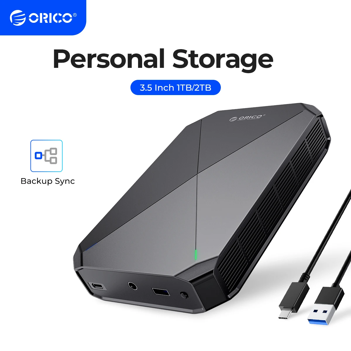 ORICO 3.5 inch Desktop Data Backup 3.5'' Backuper Backup Android Phone to PC Laptop Mac Backup Whatsapp with HDD Backup and Sync