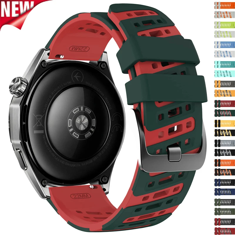 22mm Silikonarmband für Redmi Watch 5 Active/5 Lite Ersatzarmband für Huawei Watch GT7 GT6/5 GT6Pro/5Pro 46mm Correa